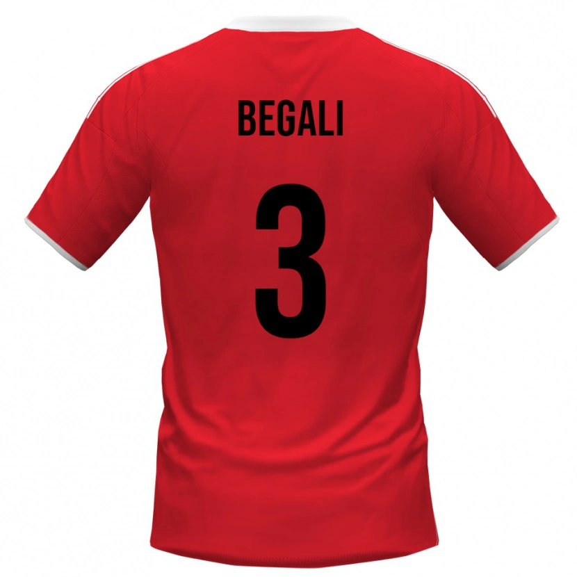 Danxen Men Pietro Begali #3 Red White Away Jersey 2025/26 T-Shirt