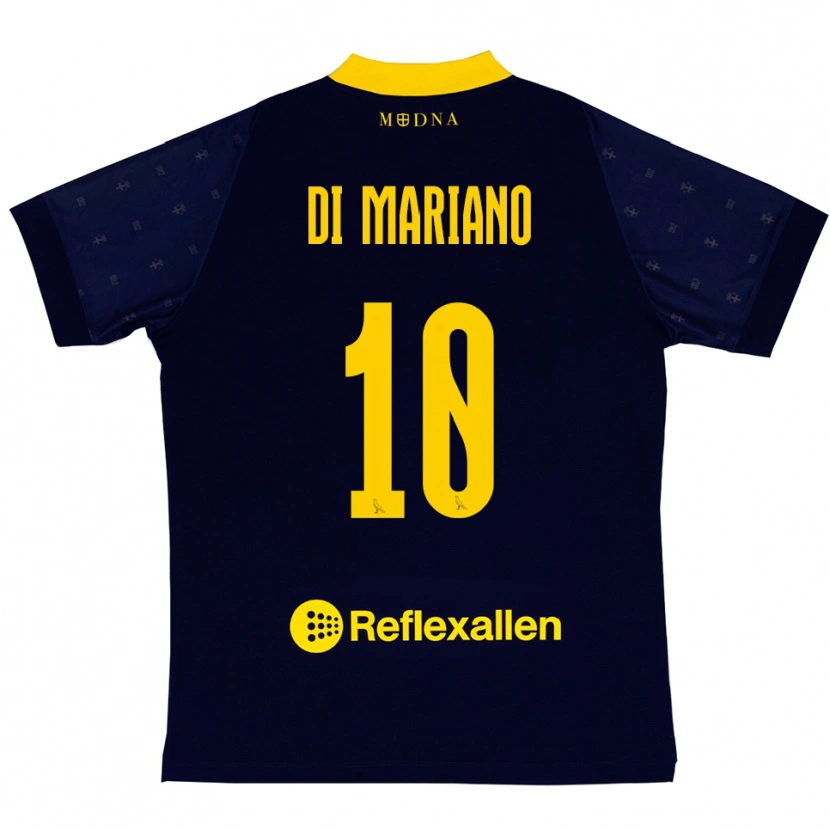 Danxen Men Francesco Di Mariano #10 Navy Yellow Away Jersey 2025/26 T-Shirt