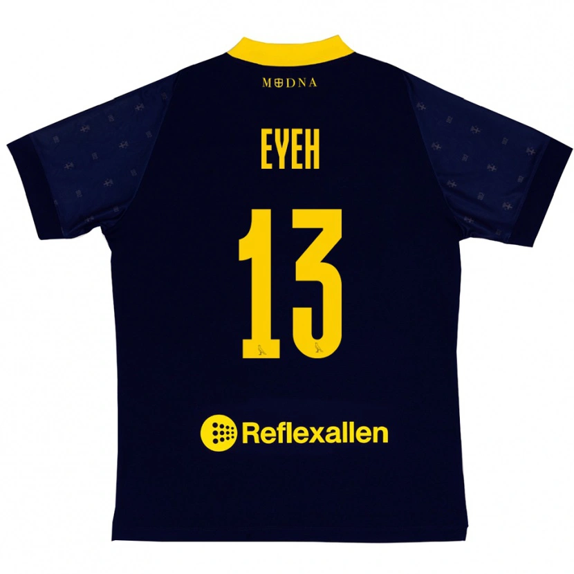 Danxen Men Nicholas Eyeh #13 Navy Yellow Away Jersey 2025/26 T-Shirt
