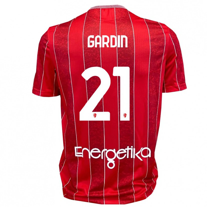 Danxen Men Mattia Gardin #21 Red White Away Jersey 2025/26 T-Shirt