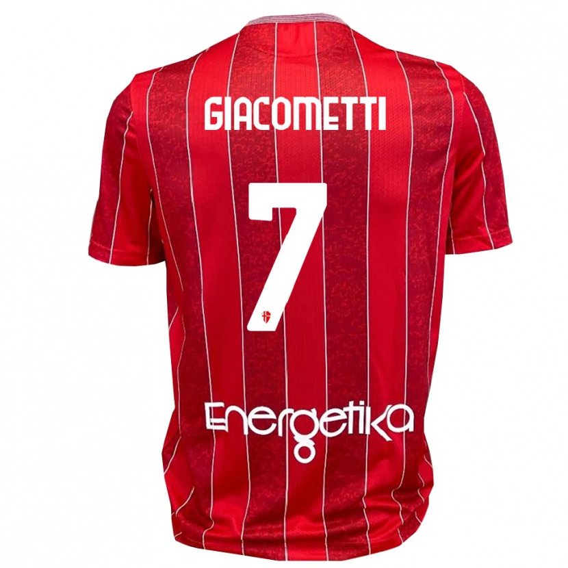 Danxen Men Alex Giacometti #7 Red White Away Jersey 2025/26 T-Shirt