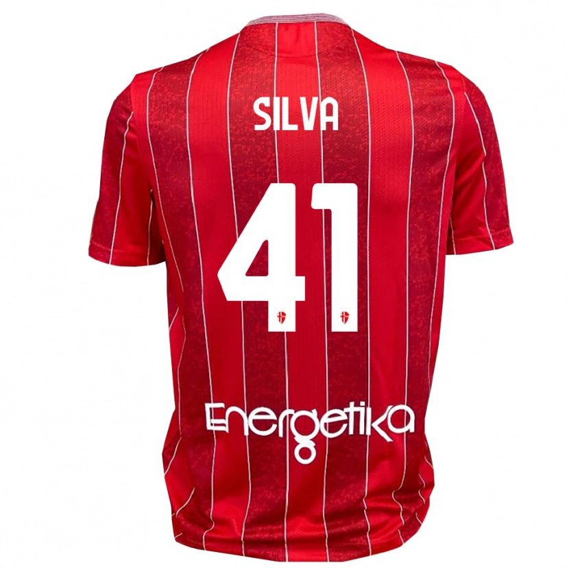 Danxen Men Jonathan Silva #41 Red White Away Jersey 2025/26 T-Shirt