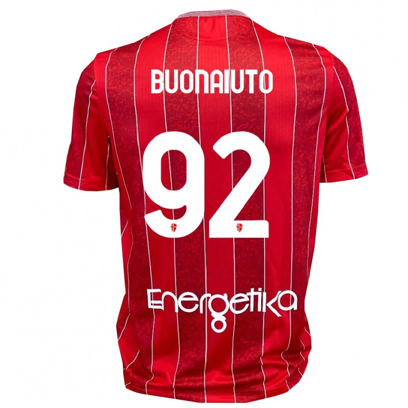 Danxen Men Cristian Buonaiuto #92 Red White Away Jersey 2025/26 T-Shirt