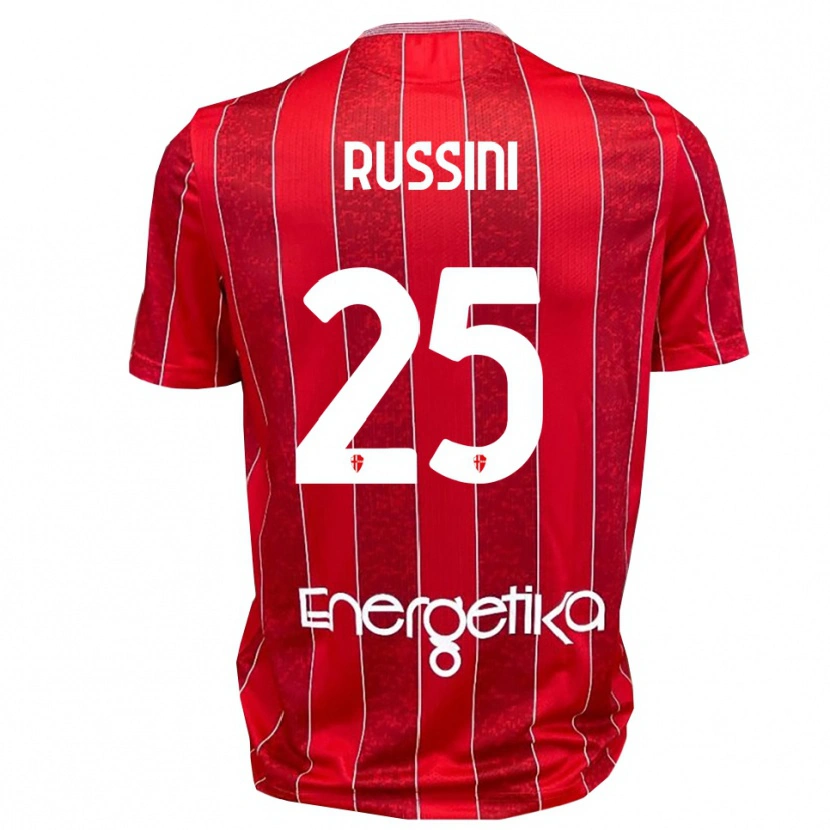 Danxen Men Simone Russini #25 Red White Away Jersey 2025/26 T-Shirt
