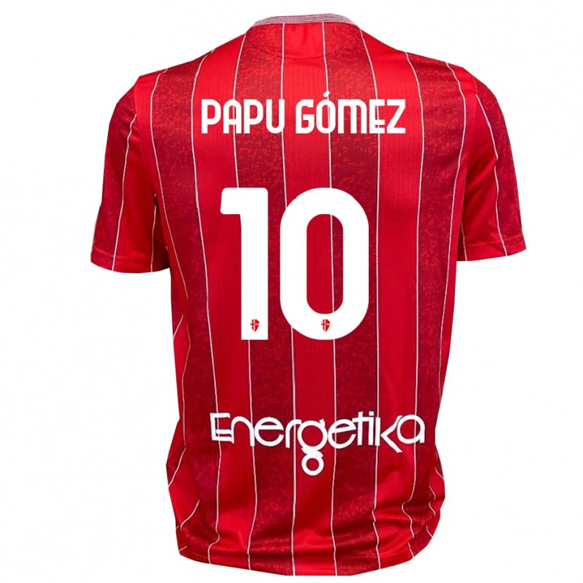 Danxen Men Papu Gómez #10 Red White Away Jersey 2025/26 T-Shirt