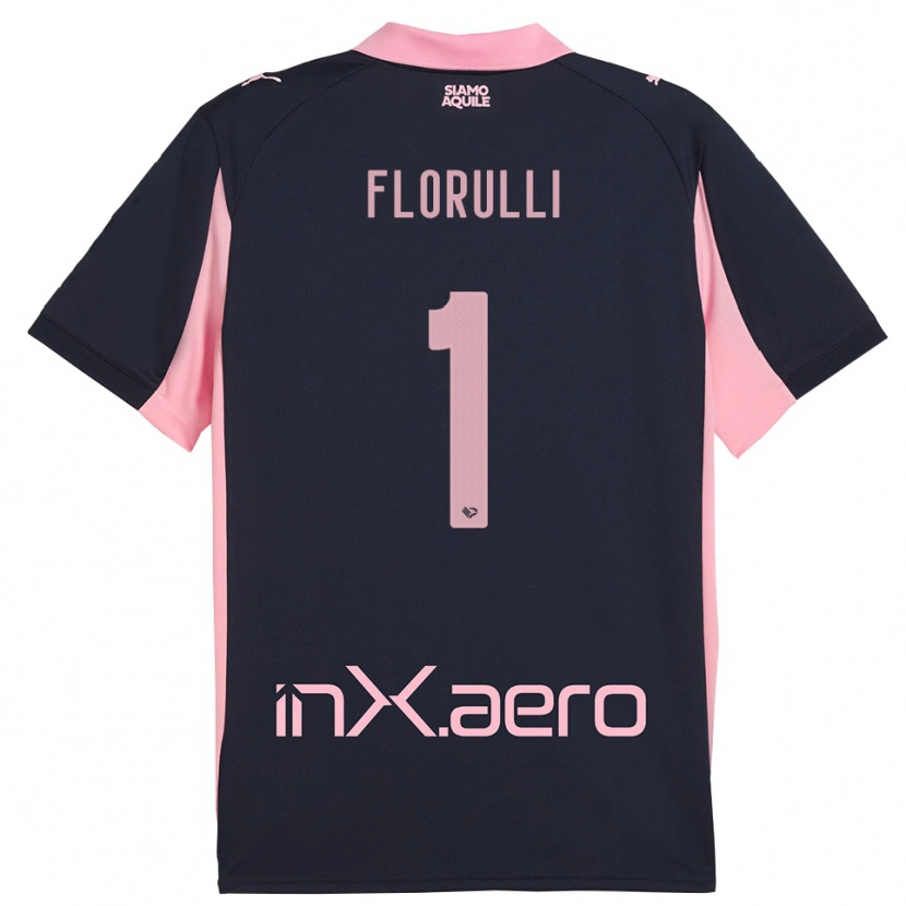 Danxen Men Gerlando Florulli #1 Navy Pink Away Jersey 2025/26 T-Shirt