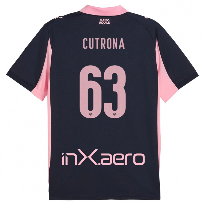 Danxen Men Francesco Cutrona #63 Navy Pink Away Jersey 2025/26 T-Shirt