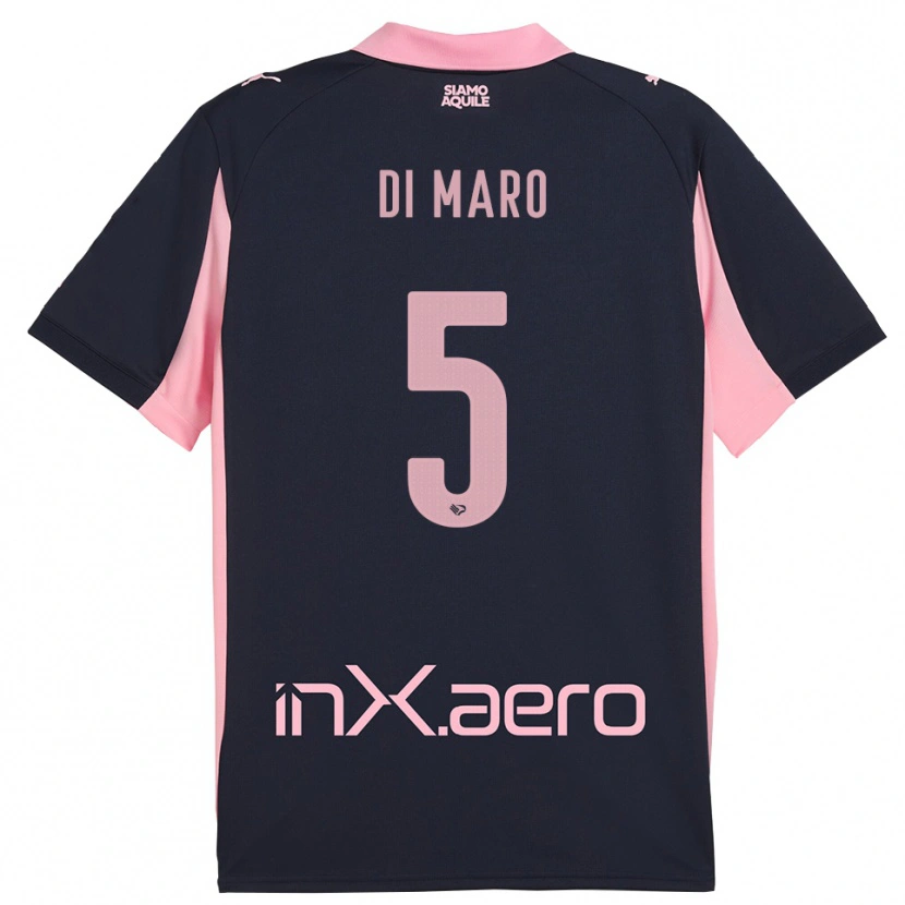 Danxen Men Filippo Di Maro #5 Navy Pink Away Jersey 2025/26 T-Shirt