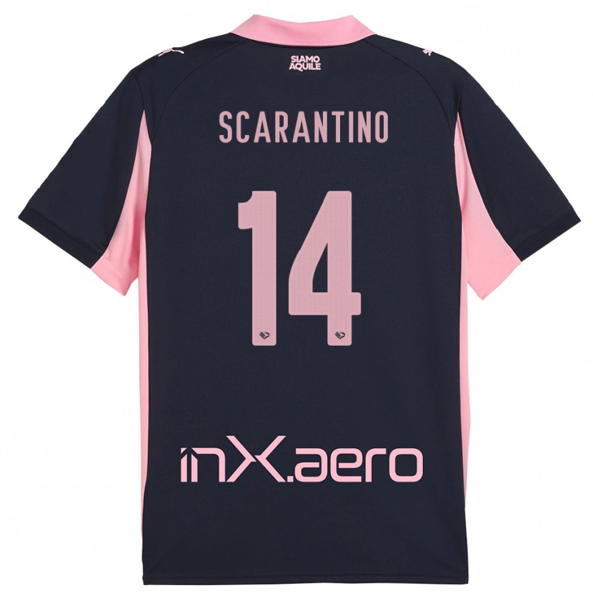 Danxen Men Giorgio Scarantino #14 Navy Pink Away Jersey 2025/26 T-Shirt