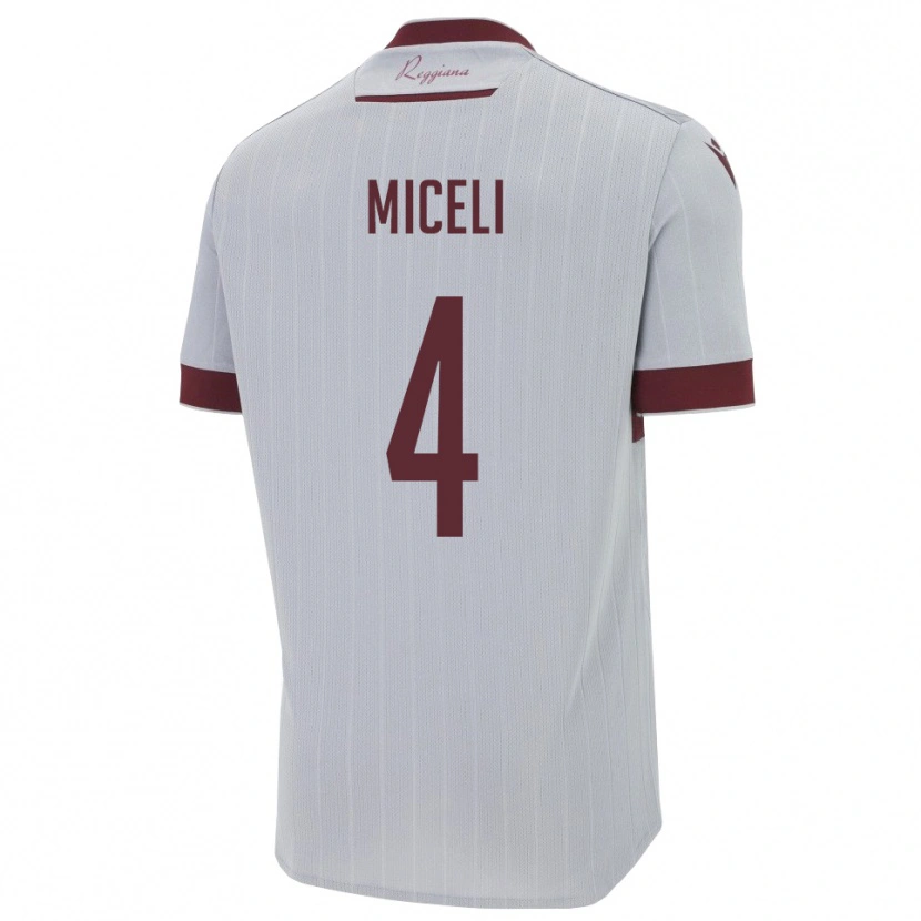 Danxen Men Leonardo Miceli #4 Burgundy White Away Jersey 2025/26 T-Shirt