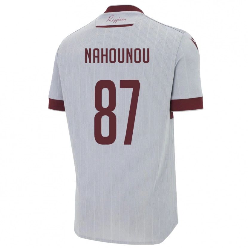 Danxen Men Yannis Nahounou #87 Burgundy White Away Jersey 2025/26 T-Shirt