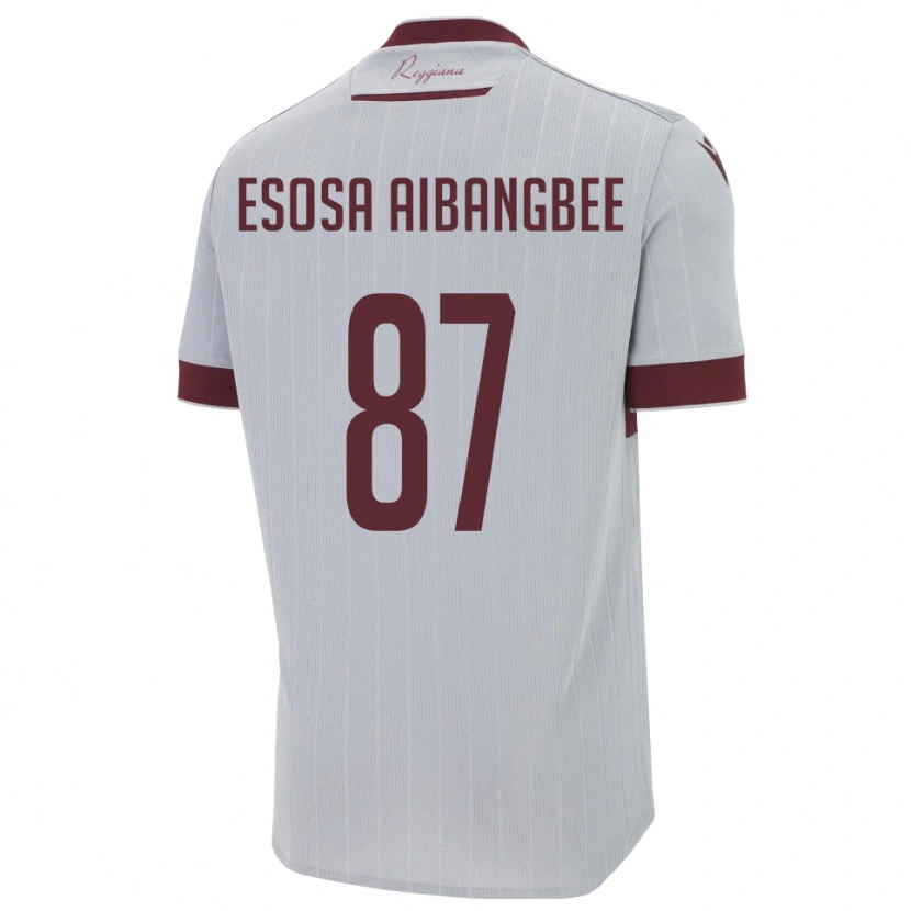 Danxen Men Simon Esosa Aibangbee #87 Burgundy White Away Jersey 2025/26 T-Shirt