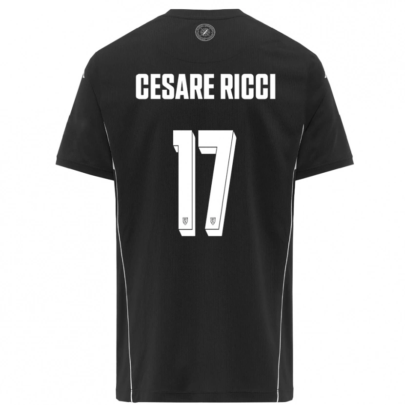 Danxen Men Elia Cesare Ricci #17 Black White Away Jersey 2025/26 T-Shirt