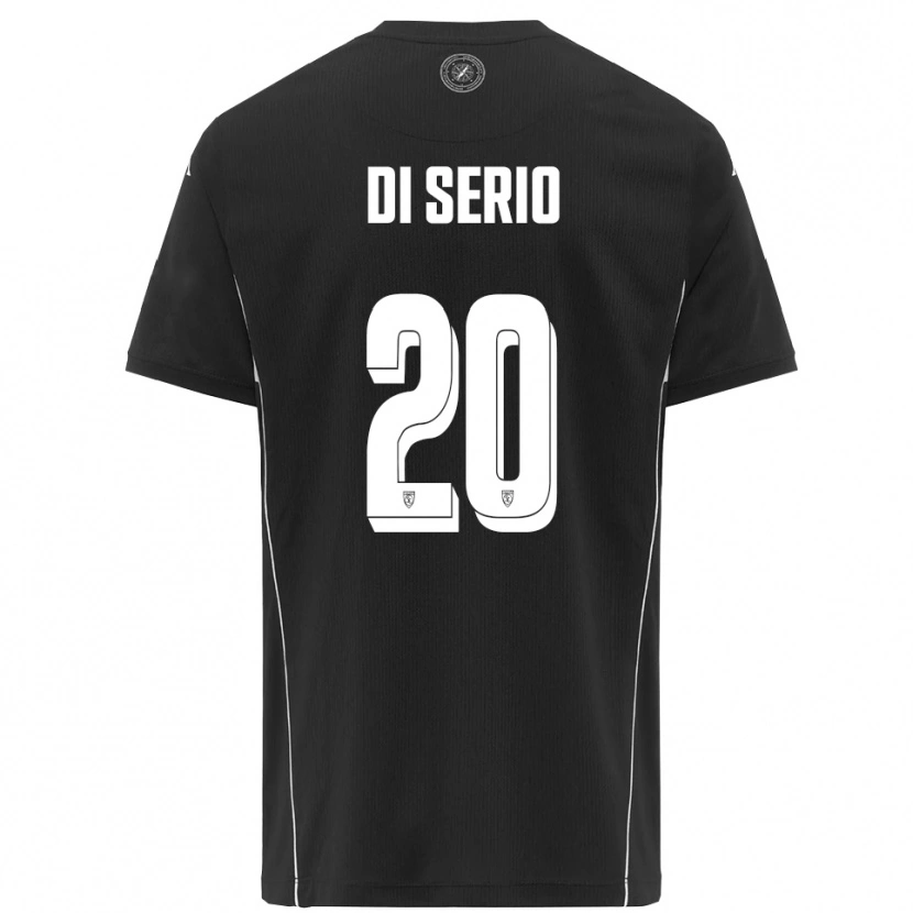 Danxen Men Giuseppe Di Serio #20 Black White Away Jersey 2025/26 T-Shirt