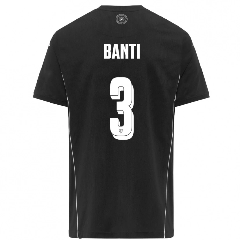 Danxen Men Alessandro Banti #3 Black White Away Jersey 2025/26 T-Shirt