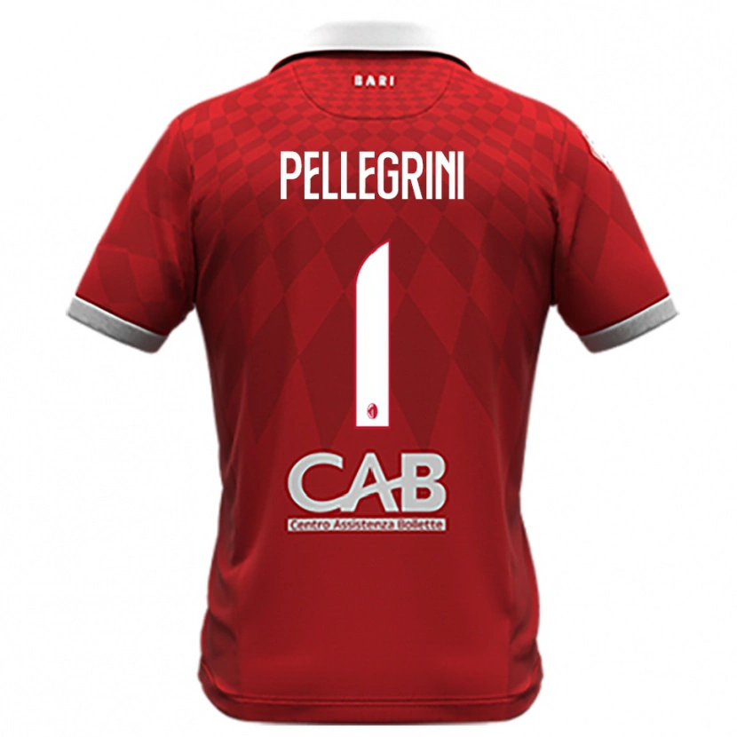 Danxen Men Luigi Pellegrini #1 Red White Away Jersey 2025/26 T-Shirt