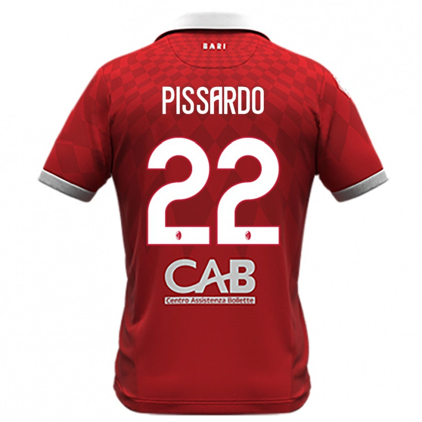 Danxen Men Marco Pissardo #22 Red White Away Jersey 2025/26 T-Shirt