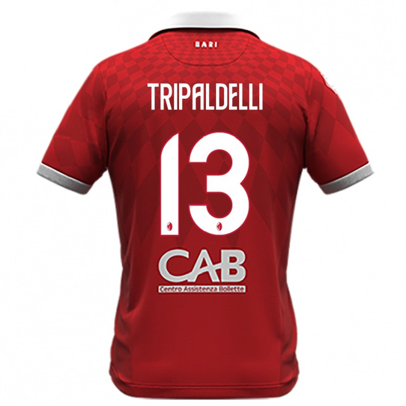 Danxen Men Alessandro Tripaldelli #13 Red White Away Jersey 2025/26 T-Shirt