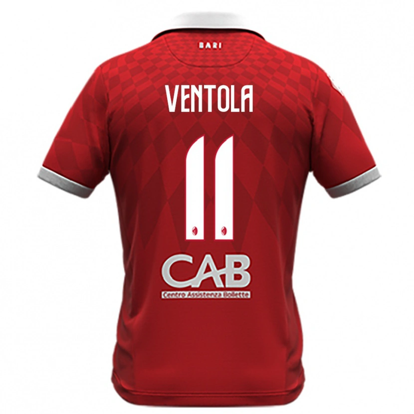 Danxen Men Flavio Ventola #11 Red White Away Jersey 2025/26 T-Shirt
