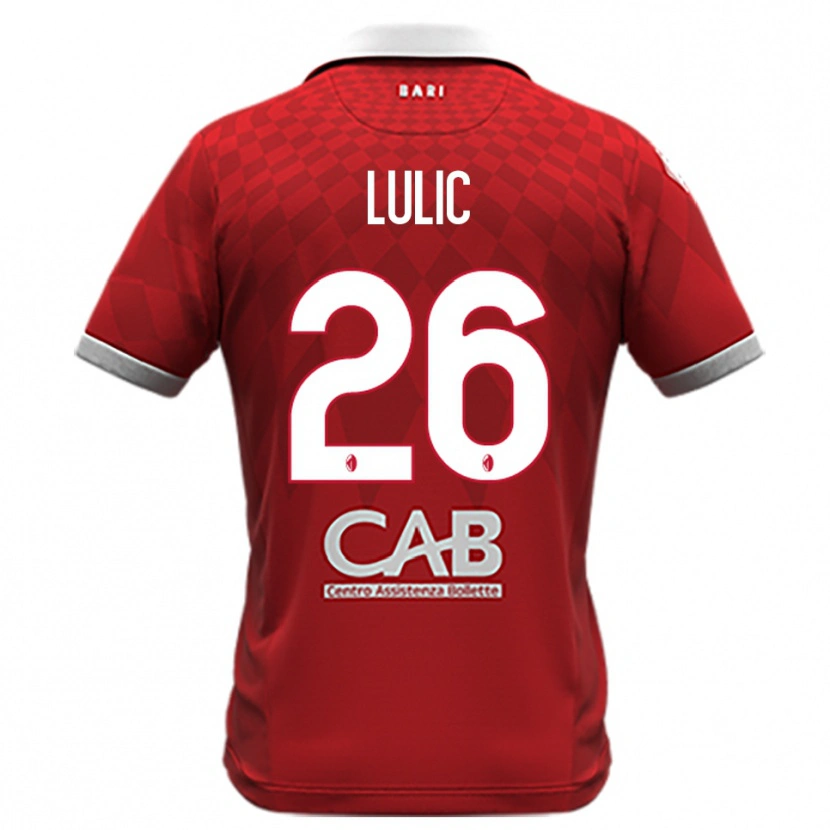 Danxen Men Karlo Lulic #26 Red White Away Jersey 2025/26 T-Shirt
