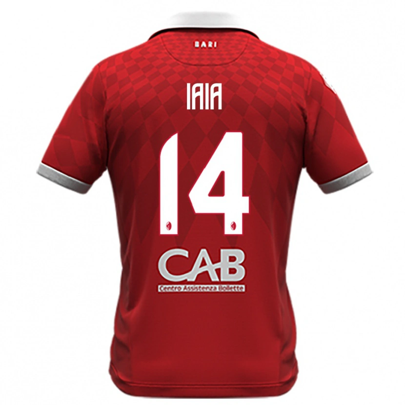 Danxen Men Pasquale Iaia #14 Red White Away Jersey 2025/26 T-Shirt