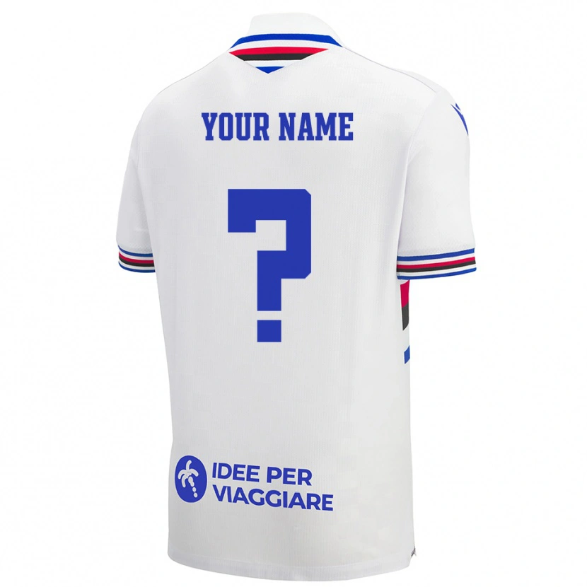 Danxen Men Your Name #0 White Blue Red Away Jersey 2025/26 T-Shirt