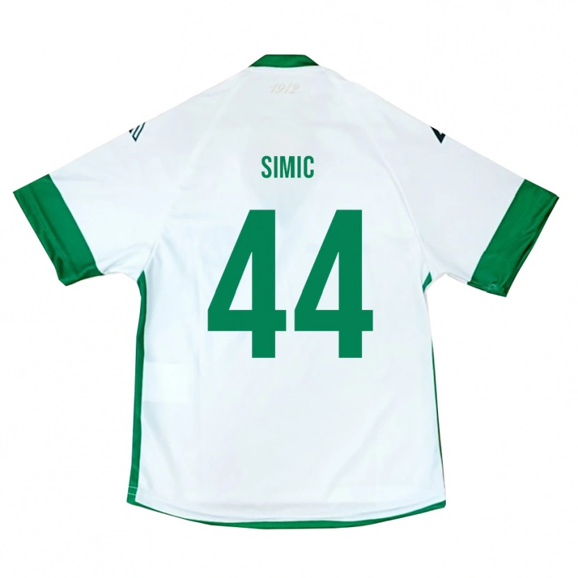 Danxen Men Lorenco Simic #44 White Green Blue Away Jersey 2025/26 T-Shirt