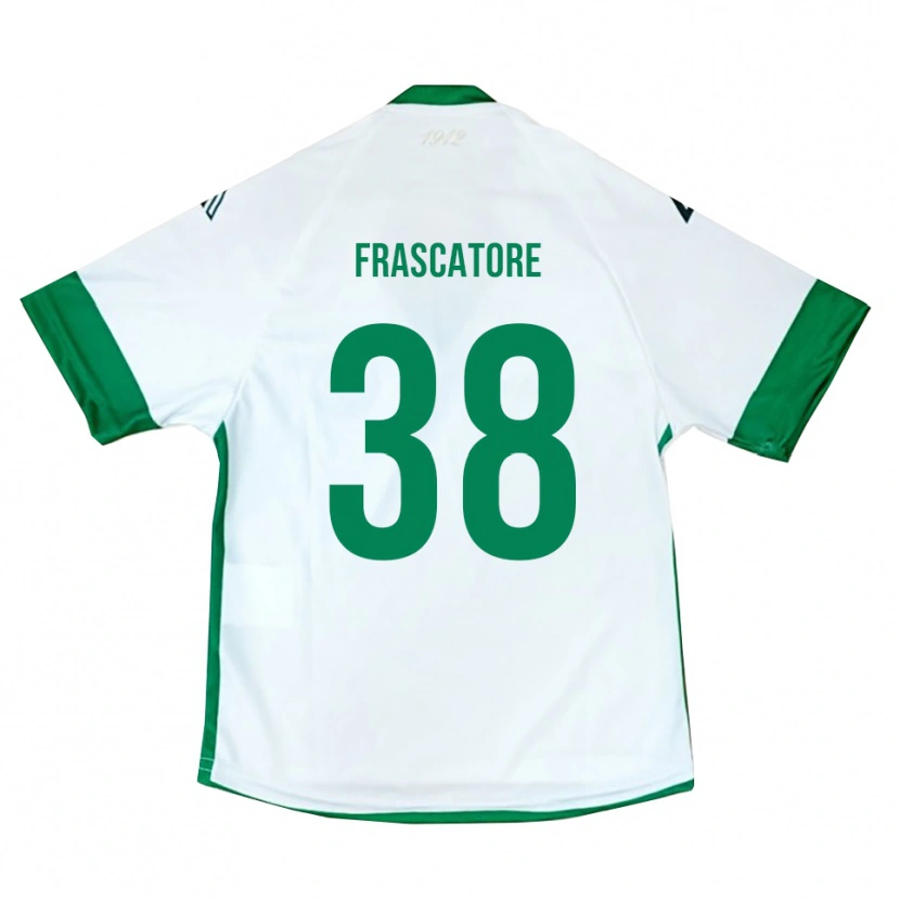 Danxen Men Paolo Frascatore #38 White Green Blue Away Jersey 2025/26 T-Shirt