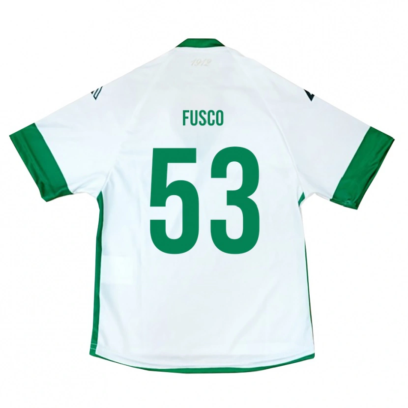 Danxen Men Salvatore Fusco #53 White Green Blue Away Jersey 2025/26 T-Shirt