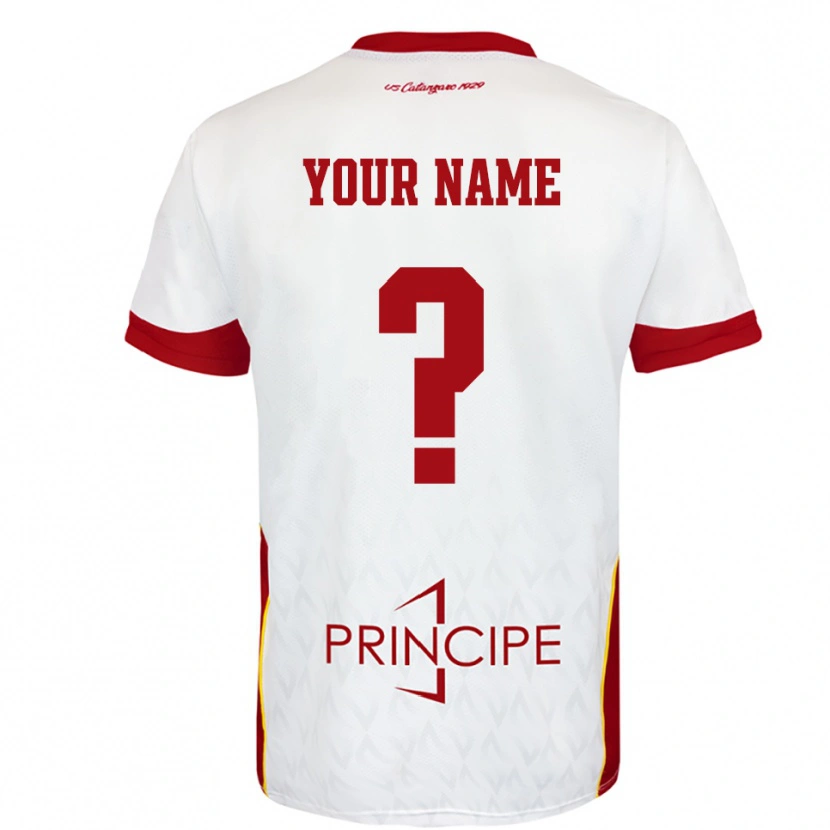Danxen Men Your Name #0 White Red Away Jersey 2025/26 T-Shirt
