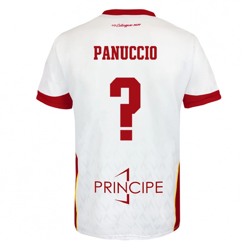 Danxen Men Giovanni Panuccio #0 White Red Away Jersey 2025/26 T-Shirt