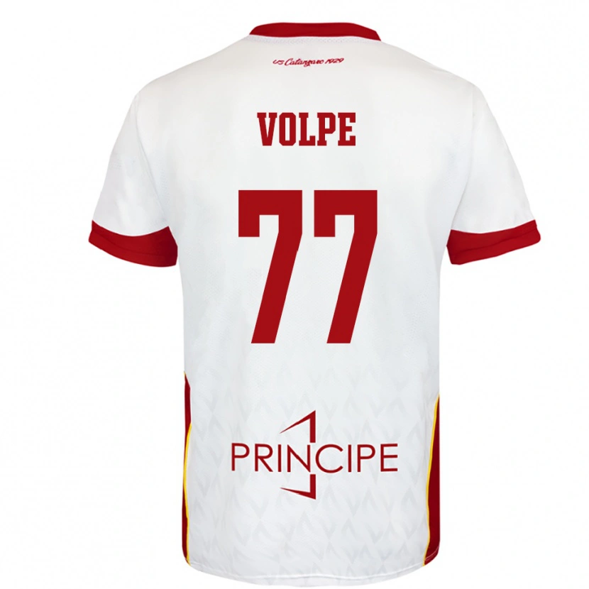 Danxen Men Giovanni Volpe #77 White Red Away Jersey 2025/26 T-Shirt