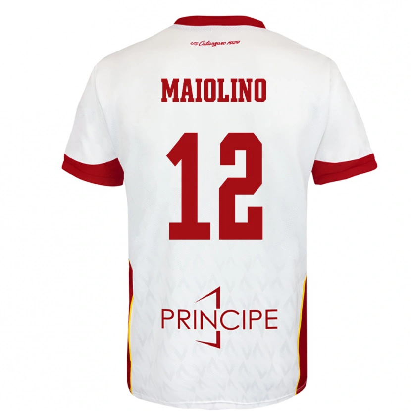 Danxen Men Alex Maiolino #12 White Red Away Jersey 2025/26 T-Shirt