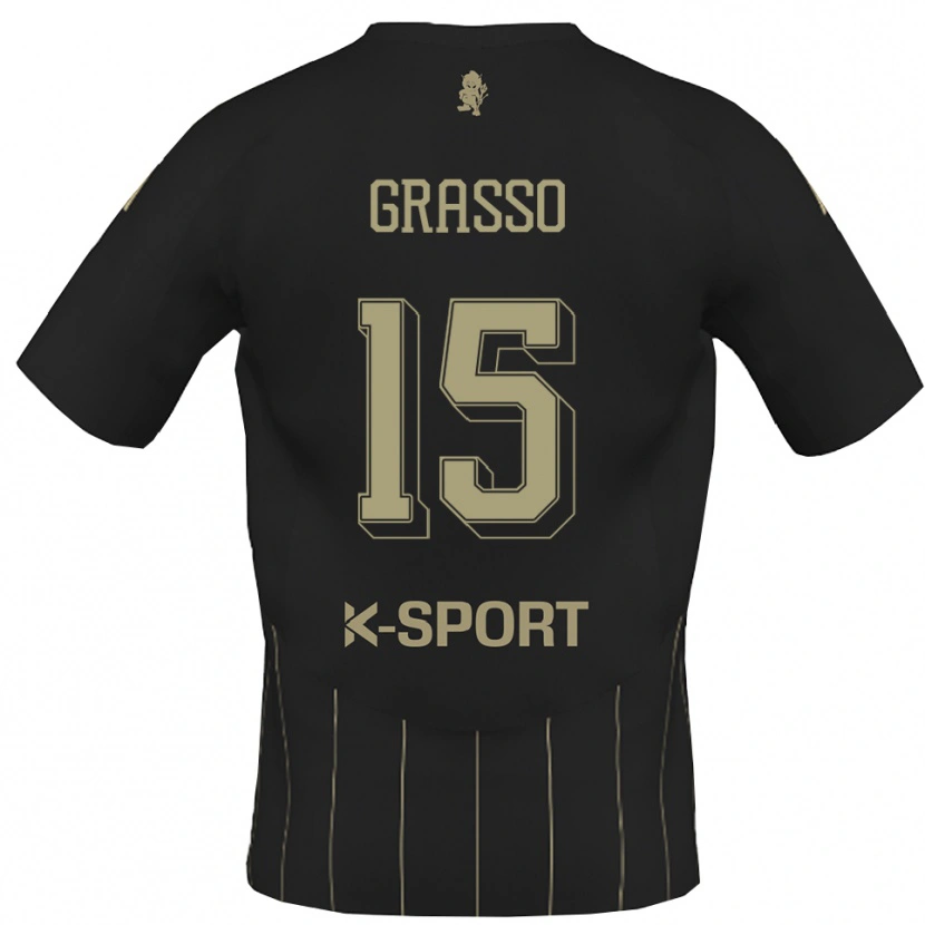 Danxen Men Agostino Grasso #15 Gray White Away Jersey 2025/26 T-Shirt