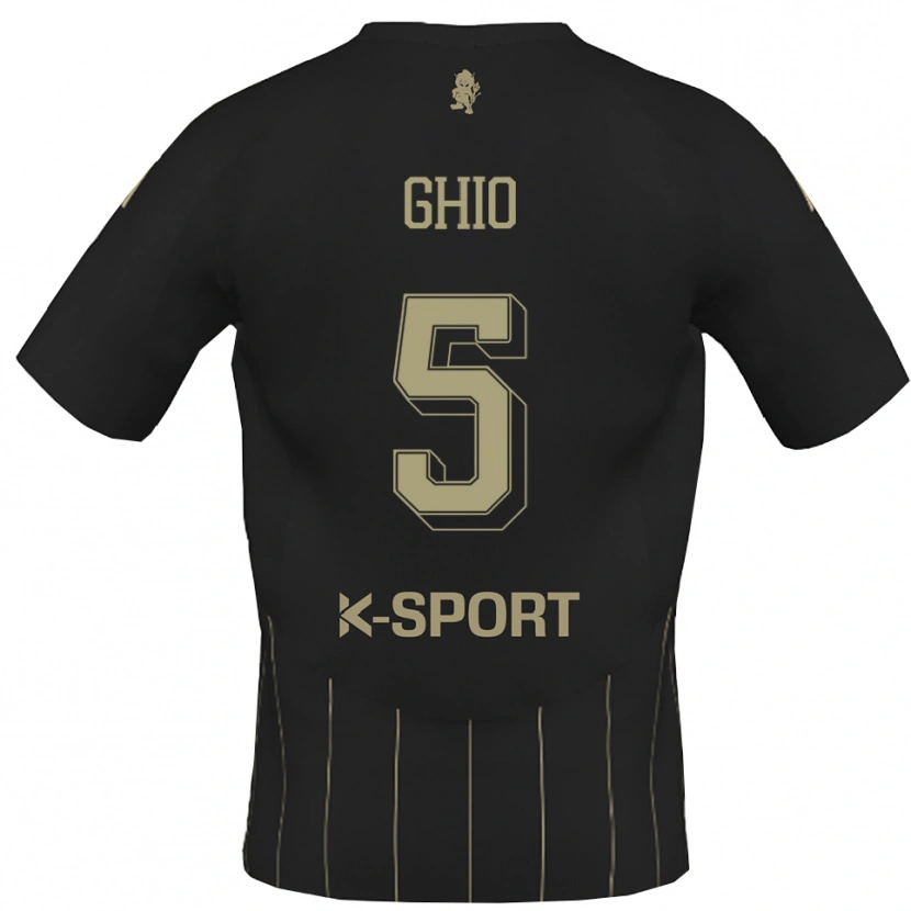 Danxen Men Umberto Ghio #5 Gray White Away Jersey 2025/26 T-Shirt