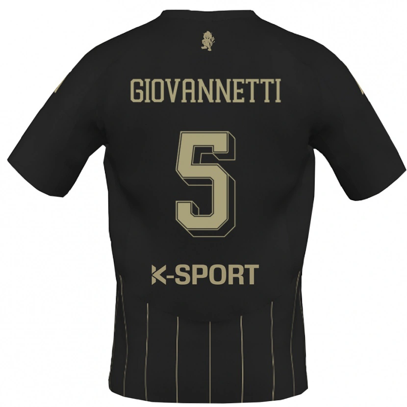 Danxen Men Elia Giovannetti #5 Gray White Away Jersey 2025/26 T-Shirt
