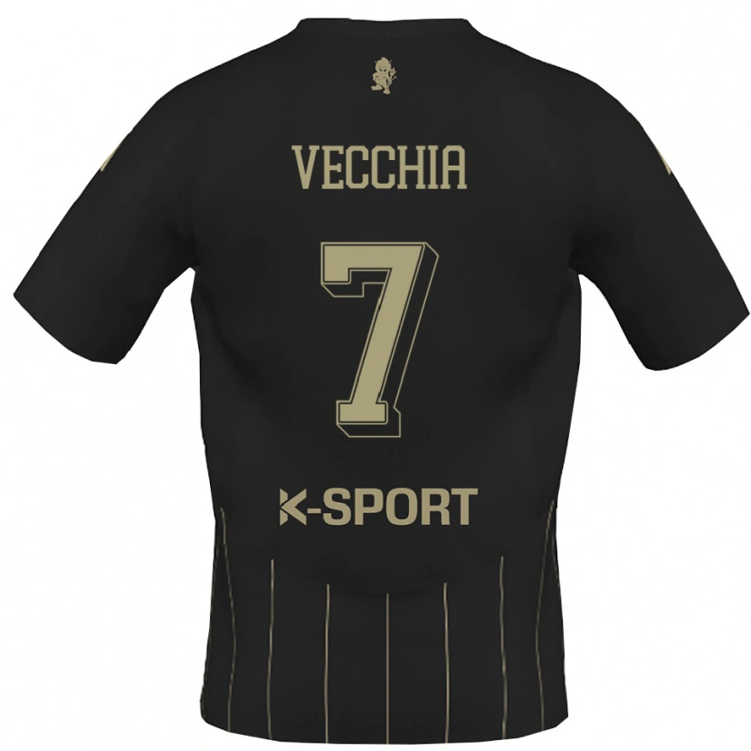 Danxen Men Marco Dalla Vecchia #7 Gray White Away Jersey 2025/26 T-Shirt