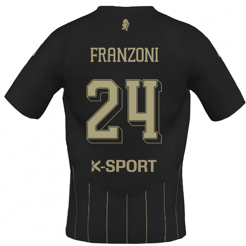 Danxen Men Andrea Franzoni #24 Gray White Away Jersey 2025/26 T-Shirt