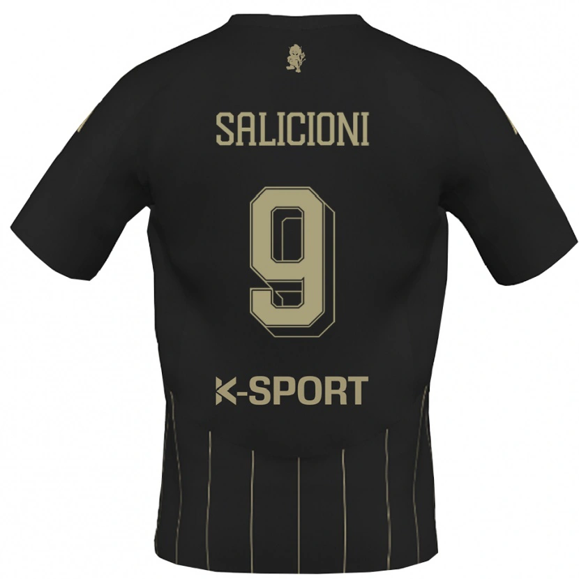Danxen Men Fausto Salicioni #9 Gray White Away Jersey 2025/26 T-Shirt