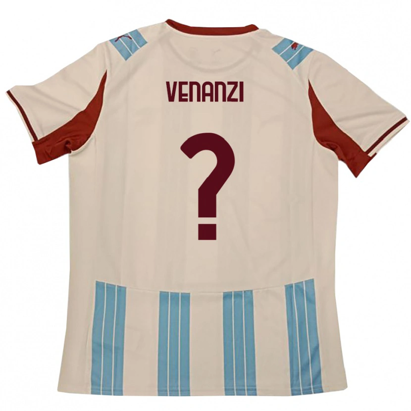 Danxen Men Francesco Venanzi #0 Sky Blue White Away Jersey 2025/26 T-Shirt