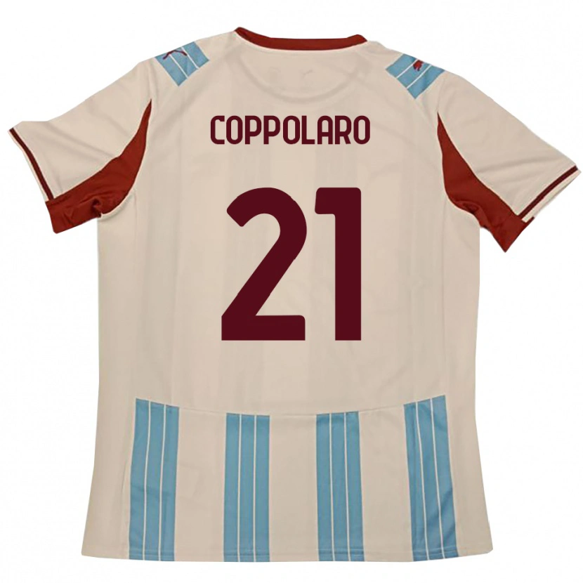 Danxen Men Mauro Coppolaro #21 Sky Blue White Away Jersey 2025/26 T-Shirt