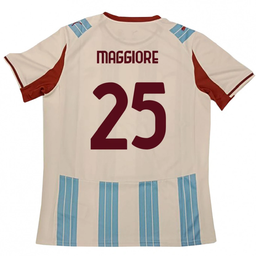 Danxen Men Giulio Maggiore #25 Sky Blue White Away Jersey 2025/26 T-Shirt