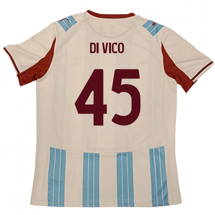 Danxen Men Rocco Di Vico #45 Sky Blue White Away Jersey 2025/26 T-Shirt