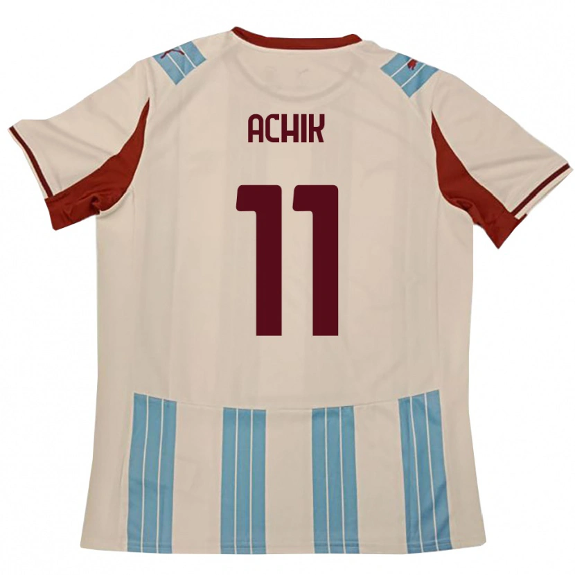 Danxen Men Ismail Achik #11 Sky Blue White Away Jersey 2025/26 T-Shirt