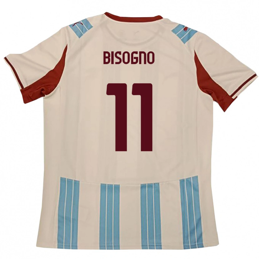 Danxen Men Davide Bisogno #11 Sky Blue White Away Jersey 2025/26 T-Shirt