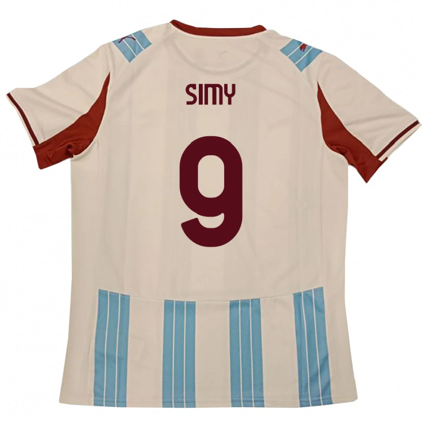 Danxen Men Simy #9 Sky Blue White Away Jersey 2025/26 T-Shirt