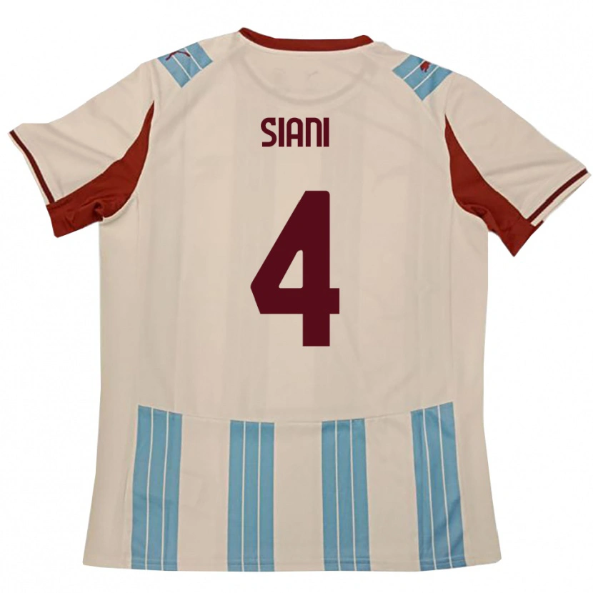Danxen Men Vincenzo Siani #4 Sky Blue White Away Jersey 2025/26 T-Shirt
