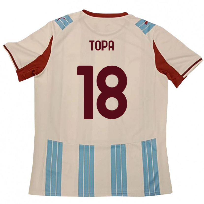 Danxen Men Matei Topa #18 Sky Blue White Away Jersey 2025/26 T-Shirt