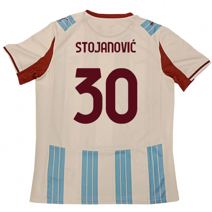 Danxen Men Petar Stojanović #30 Sky Blue White Away Jersey 2025/26 T-Shirt