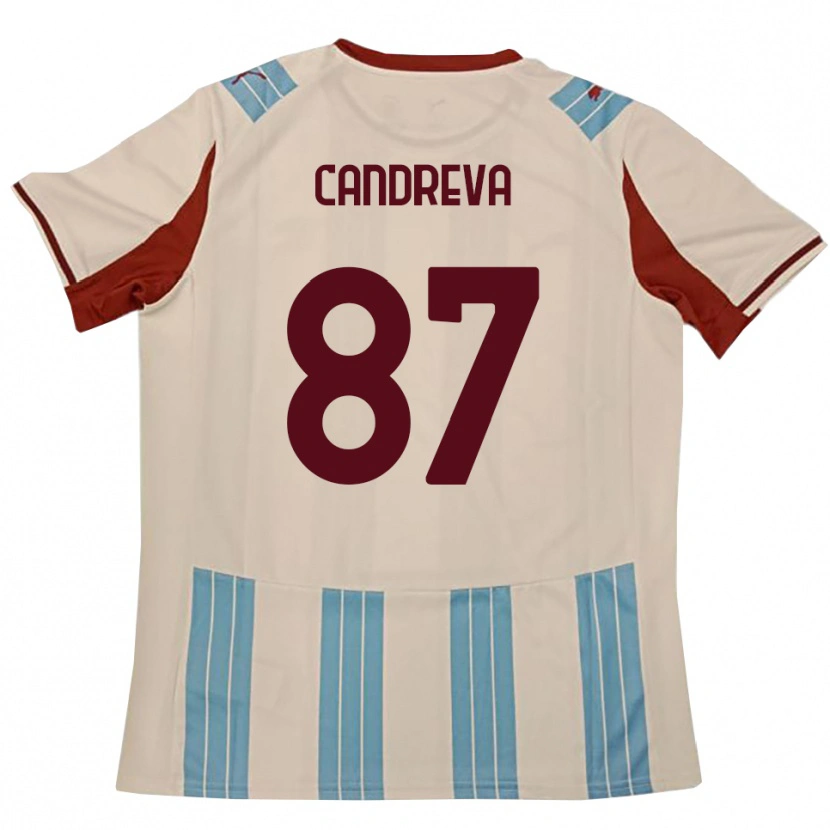 Danxen Men Antonio Candreva #87 Sky Blue White Away Jersey 2025/26 T-Shirt